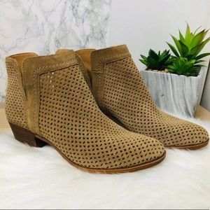 Lucky Brand Braylie Ankle Booties Brown Size 10